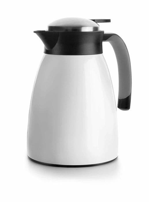 Kanna - karaff - serveringsflaska Lacor - 62483 - Vit INOX isolerad kanna 1 L
