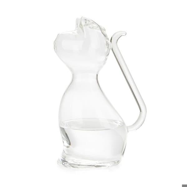 Glasflaska - Balvi - Meow - 1L - Design formad som en katt - Borosilikat
