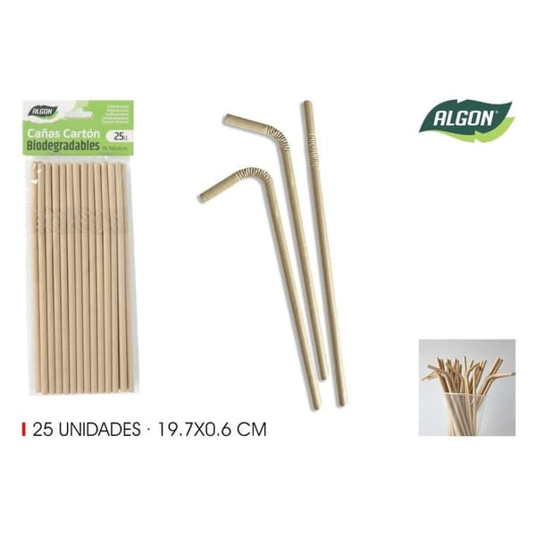 Uudelleenkäytettävä juomapilli Algon 19,7 x 0,6 cm 25 Kappaletta 24 osaa