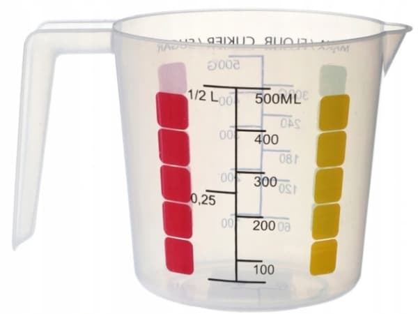 Keittiökannu mittakupilla, muovia, SAM, 0,5 l
