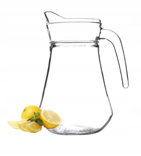 Glasvattenkanna 1,5L slät