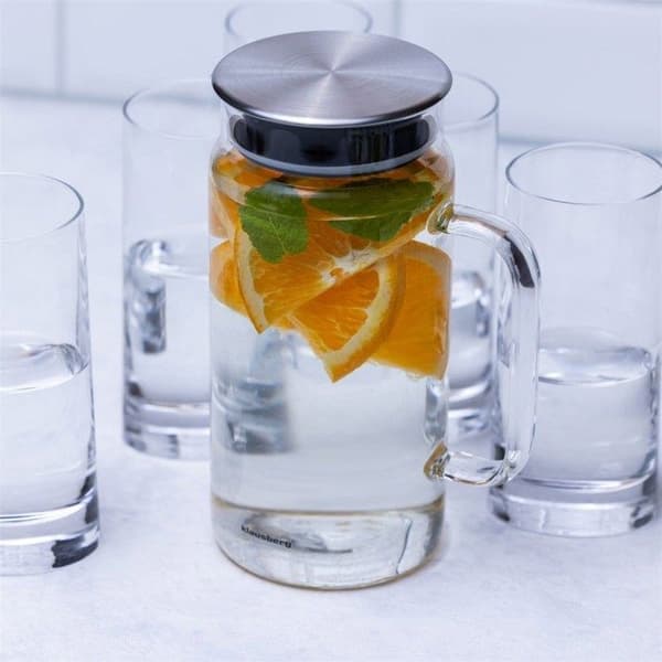 Glasflaska - KLAUSBERG - KB-7686 - 1L - Borosilikatglas - Elegant design