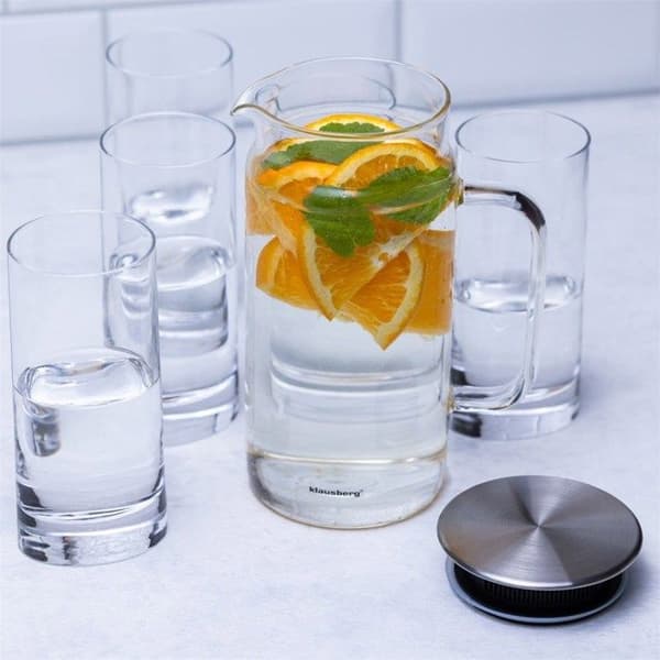 Glasflaska - KLAUSBERG - KB-7686 - 1L - Borosilikatglas - Elegant design