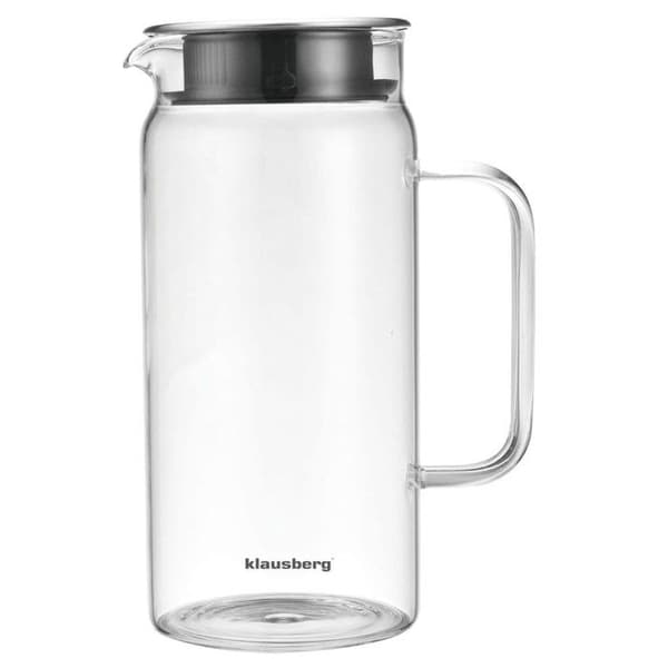 Glasflaska - KLAUSBERG - KB-7686 - 1L - Borosilikatglas - Elegant design