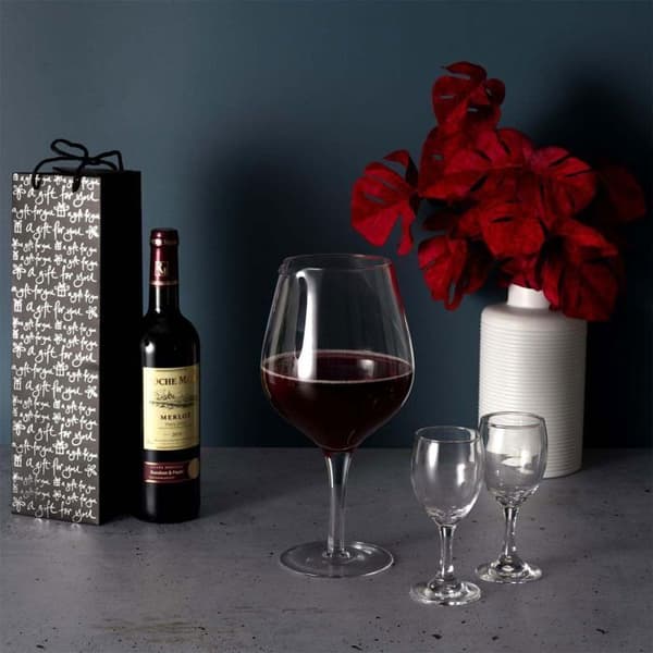 Vinkaraff - S&amp;D - KV7149 - Transparent glas - 1,6L - D14 x H29,5 cm