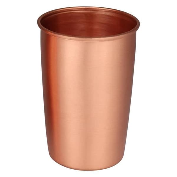Kopparvattenflaska - Resenärer - 900 ml - Glas ingår - Ayurvediska fördelar - Perfekt present