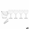 Miniatyrbild 1 av 5: Ishink Vivalto 11444 Transparent Metall Glas 14,5 x 12 x 12,5 cm 4x (10,5 x 20 cm) Vinglas (2 antal)