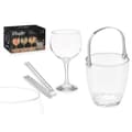 Miniatyrbillede 3 af 5: Isspand Vivalto 11444 Gennemsigtig Metal Krystal 14,5 x 12 x 12,5 cm 4x (10,5 x 20 cm) Vinglas (2 enheder)