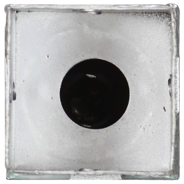 vidaXL Jordspett 6 st silver 8x8x57 cm galvaniserat stål
