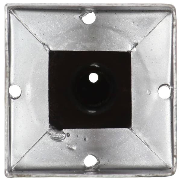 vidaXL Jordspett 2 st silver 9x9x56 cm galvaniserat stål