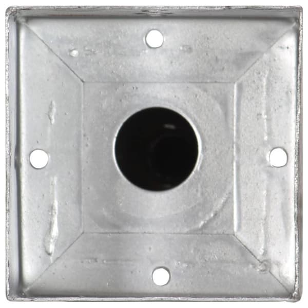 vidaXL Jordspett 6 st silver 12x12x56 cm galvaniserat stål