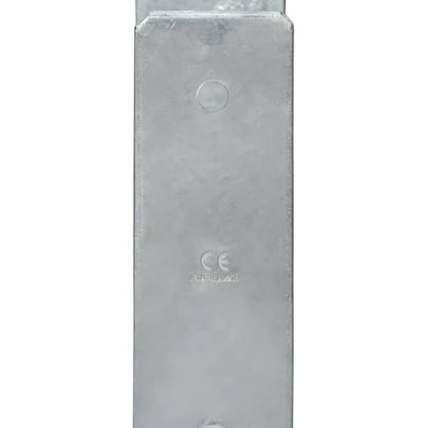 vidaXL hegnspløkker 6 stk. 12x6x60 cm galvaniseret stål sølvfarvet