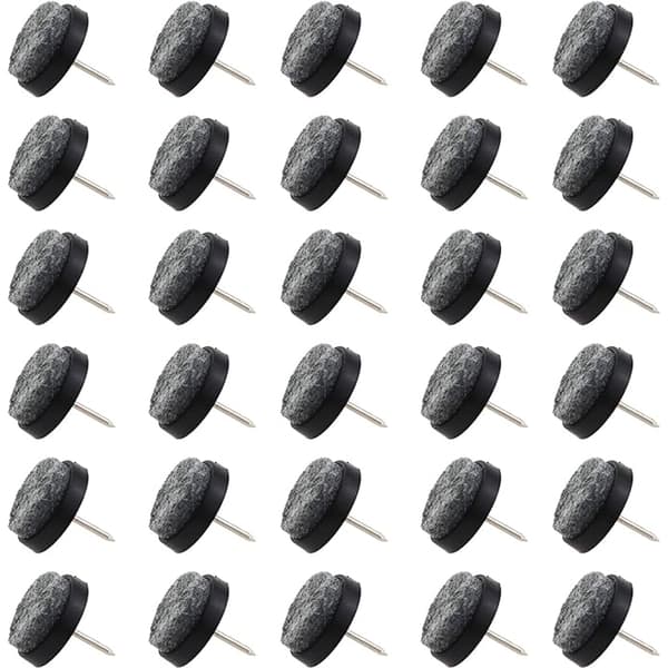 Kynsihuopatyynyt 24 kpl - Harmaat tuolin jalkasuojat - Kynsihuopatyynyt huonekalujen jalkoihin - Parhaat huopatyynyt kovapuulattioille (22mm)