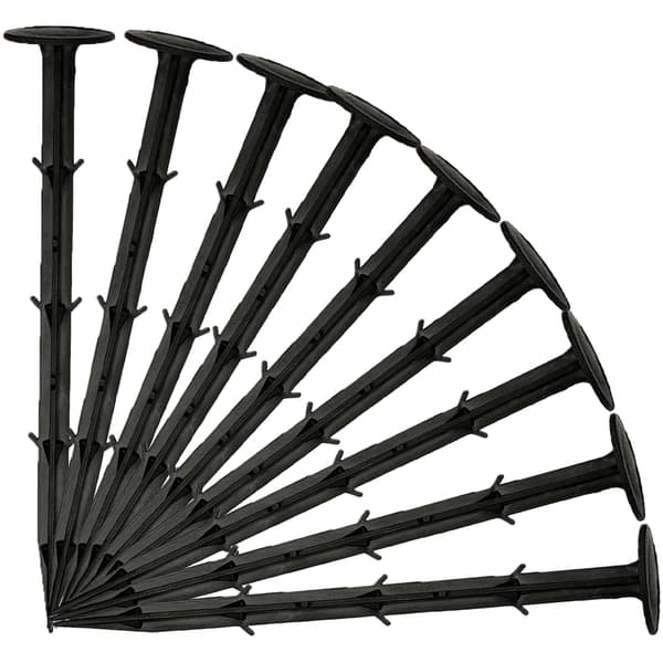 20 cm plastspik för trädgårdsnät, fästspikar, landskapsgräspålar, 20-pack