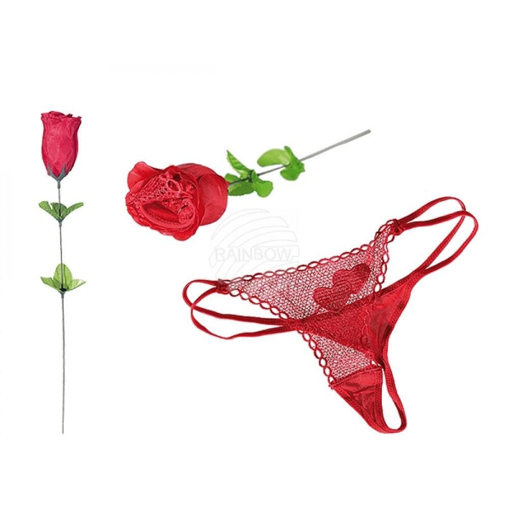 G-string Röd Ros