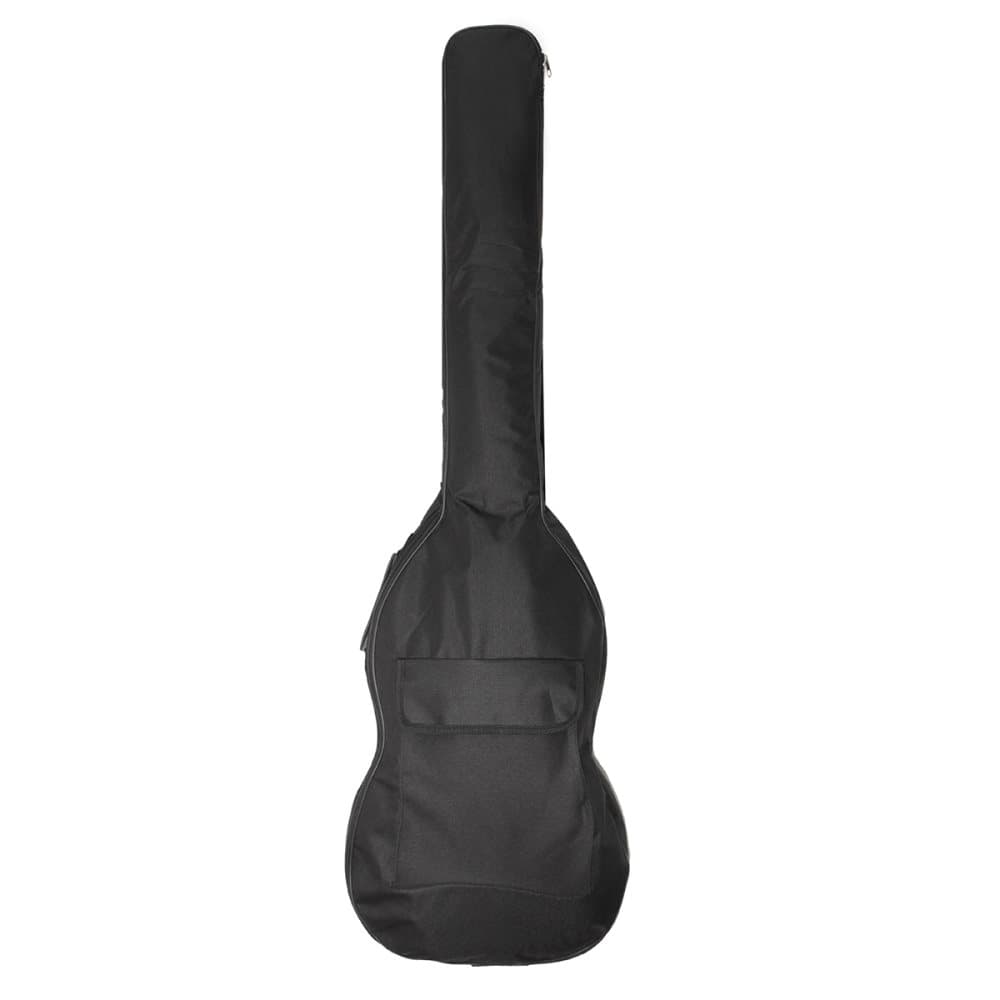 Svart elbasgitarr vadderat mjukt fodral Gig Bag Ryggsäck Dubbla remmar Passar för 40 "41" elbassäck