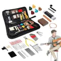 Miniatyrbild 1 av 4: Gitarrreparationskit, 72-delars verktygsset, bärväska, strängar och plektrumstillbehör