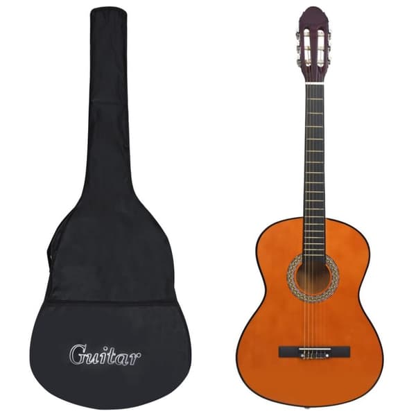 vidaXL Klassisk gitar nybegynnersett 12 deler 4/4 39"