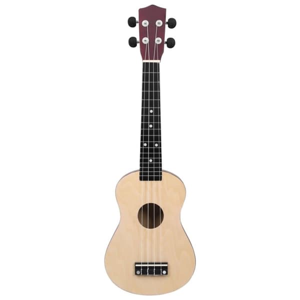 vidaXL ukulelesæt sopran med taske til børn 23" lyst træ