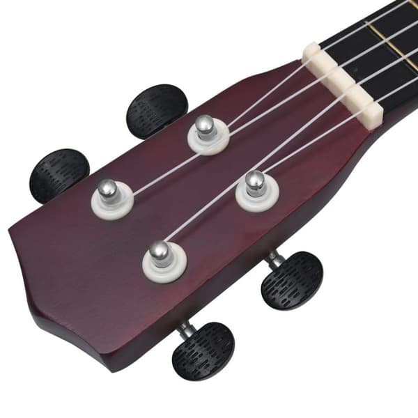 vidaXL ukulelesæt sopran med taske til børn 23" lyst træ