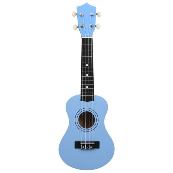 vidaXL ukulelesæt med taske til børn 21 babyblå