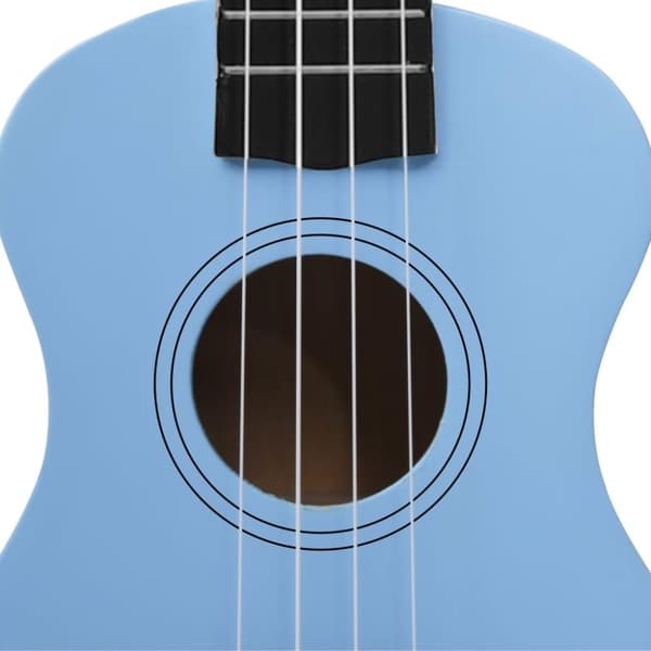 vidaXL Sopran-ukulele sett med veske for barn babyblå 21