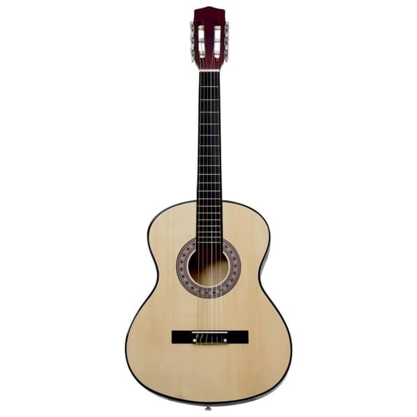 vidaXL klassisk guitarsæt til begyndere 12 dele 4/4 39"