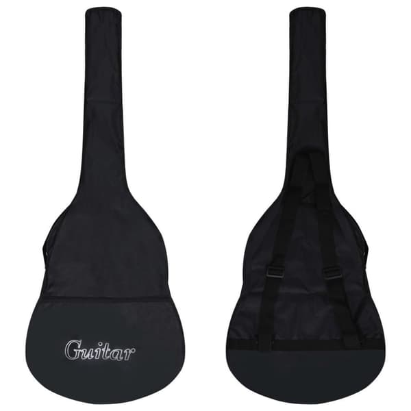 vidaXL western-guitarsæt 12 dele med equalizer og 6 strenge sort