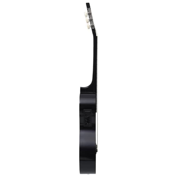 vidaXL western-guitarsæt 12 dele med equalizer og 6 strenge sort