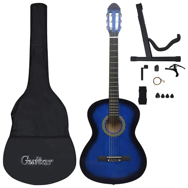 vidaXL klassisk guitarsæt 12 dele for begynder 4/4 39