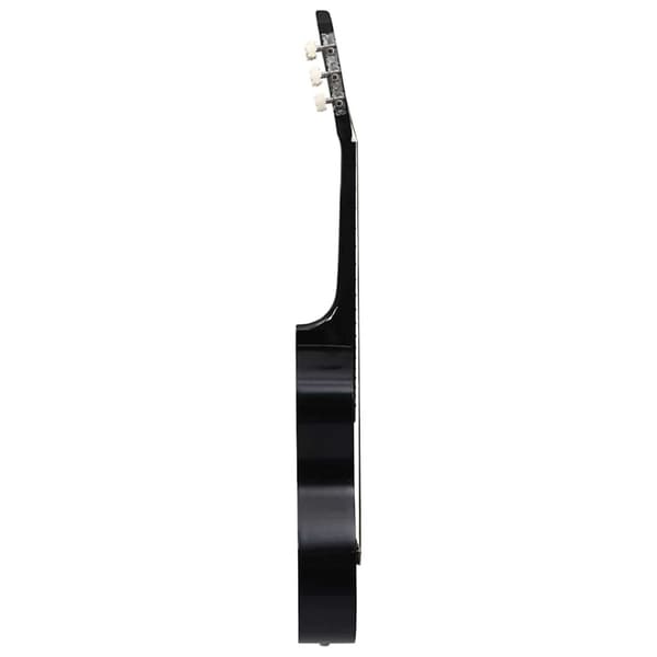 vidaXL Klassisk gitarr 12 delar svart 4/4 39