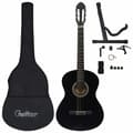 Miniatyrbilde 2 av 8: vidaXL Klassisk gitar nybegynnersett 12 deler 4/4 39 svart