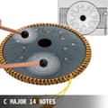 Miniatyrbild 10 av 11: 14-Noters Koppartungtrumma - Handgjord, Klar Ljud, Skyddande Yta