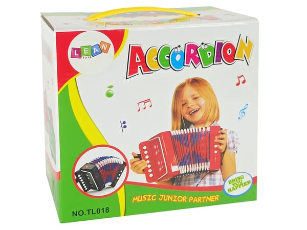 Accordion Instrument for Little Musicians Red