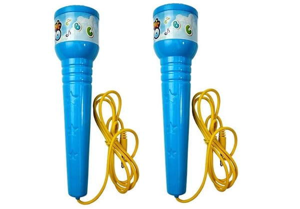 Microphone Karaoke Set Blue Tripod