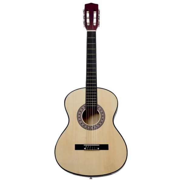 klassisk guitar med taske for begyndere 4/4 39"