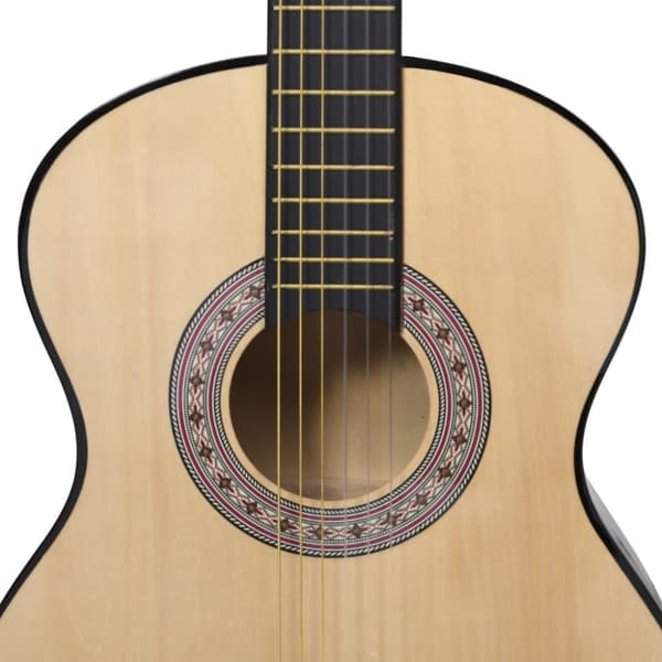 klassisk guitar med taske for begyndere 4/4 39"
