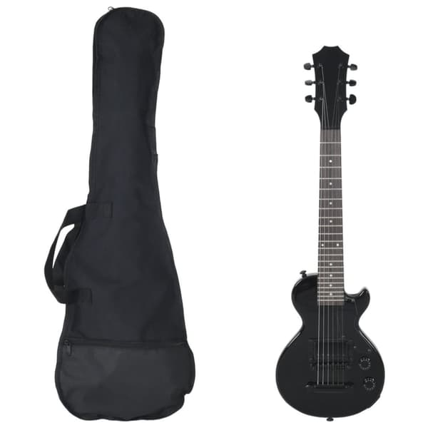 elektrisk guitar til børn med taske 3/4 30" sort