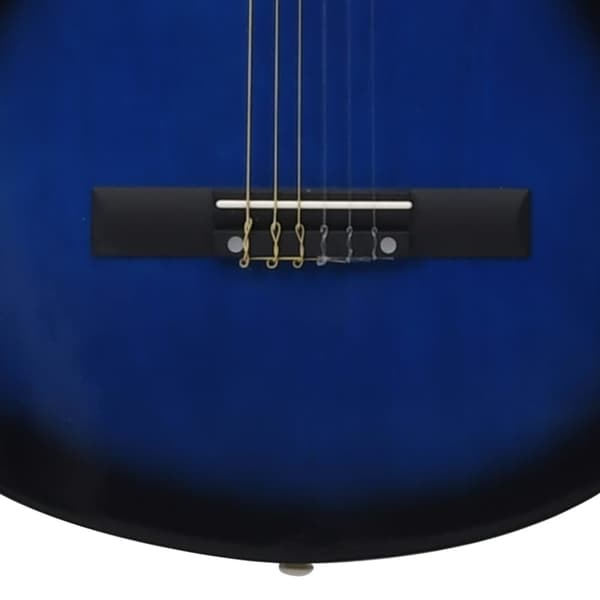klassisk guitar til begyndere 4/4 39" lindetræ blå