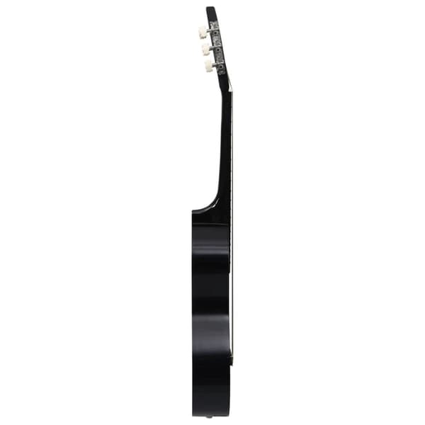 klassisk guitarsæt 8 dele for begyndere 1/2 34" sort