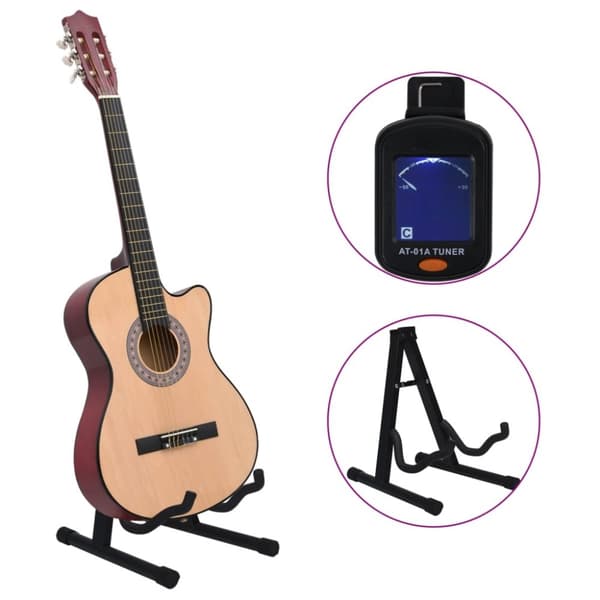 Akustisk gitarr 12 delar med 6 strängar western 38"