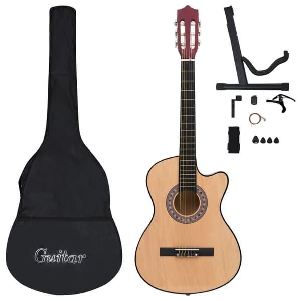 Akustisk gitarr 12 delar med 6 strängar western 38"