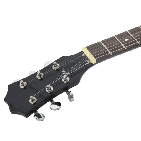Elgitarr för nybörjare med väska svart 4/4 39"