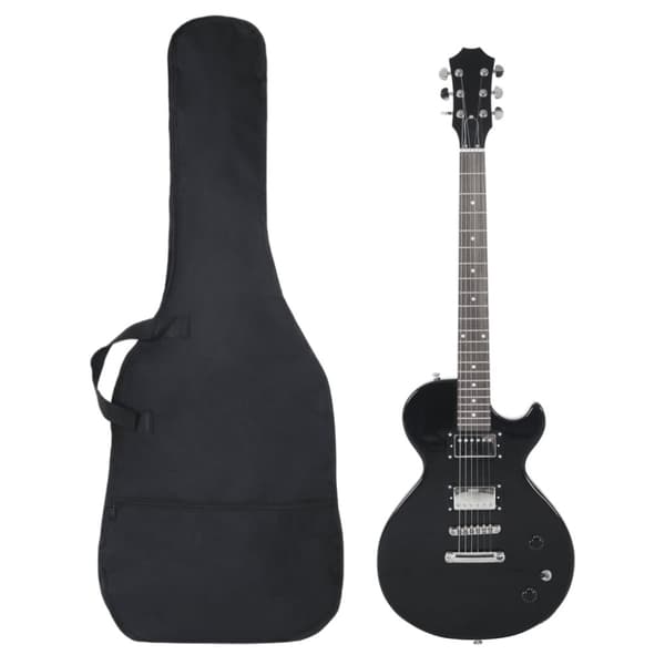Elgitarr för nybörjare med väska svart 4/4 39"