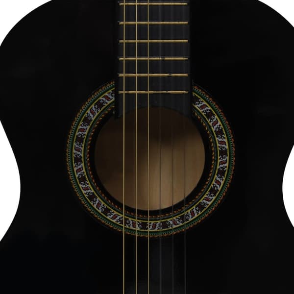 klassisk guitar for begyndere og børn 1/2 34" sort