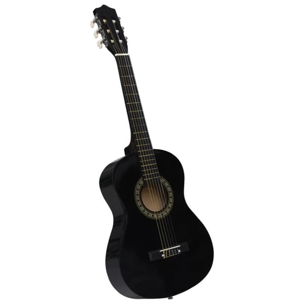 klassisk guitar for begyndere og børn 1/2 34" sort