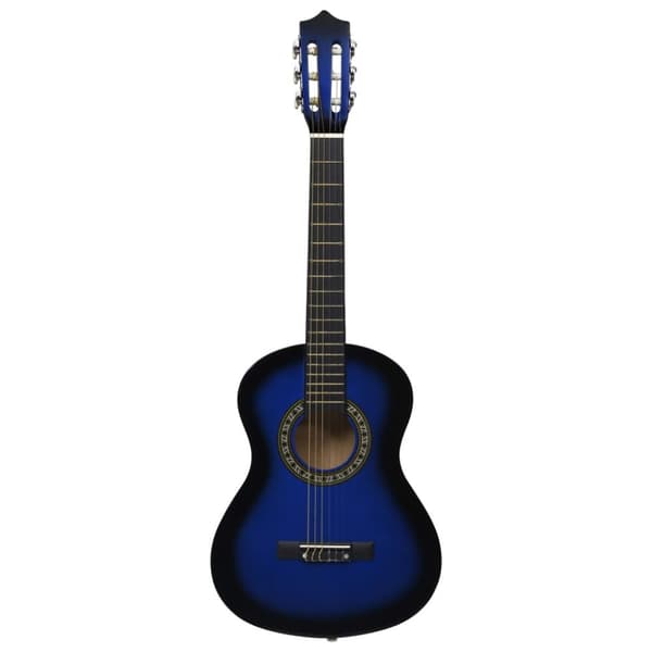klassisk guitar for begyndere og børn 1/2 34" blå