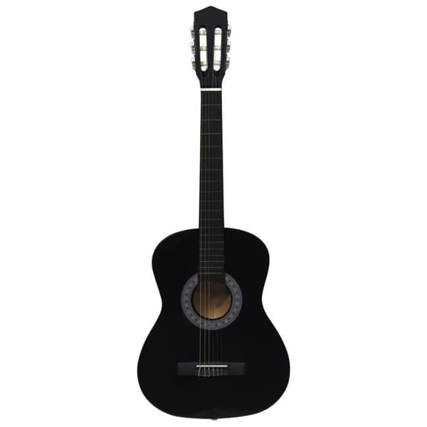 Gitarr för nybörjare och barn klassisk svart 3/4 36"