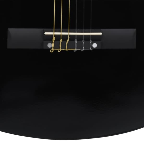 Westerngitarr med cutaway 6 strängar svart 38"