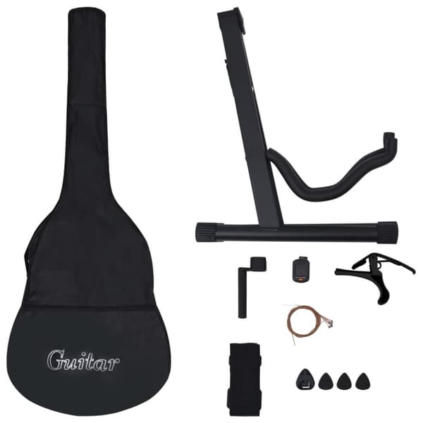klassisk guitarsæt til begyndere 12 dele 4/4 39"